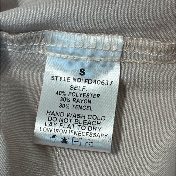 Calista Women's Dusty Pink Babydoll Short Sleeve Dress Sz S - Picture 6 of 7